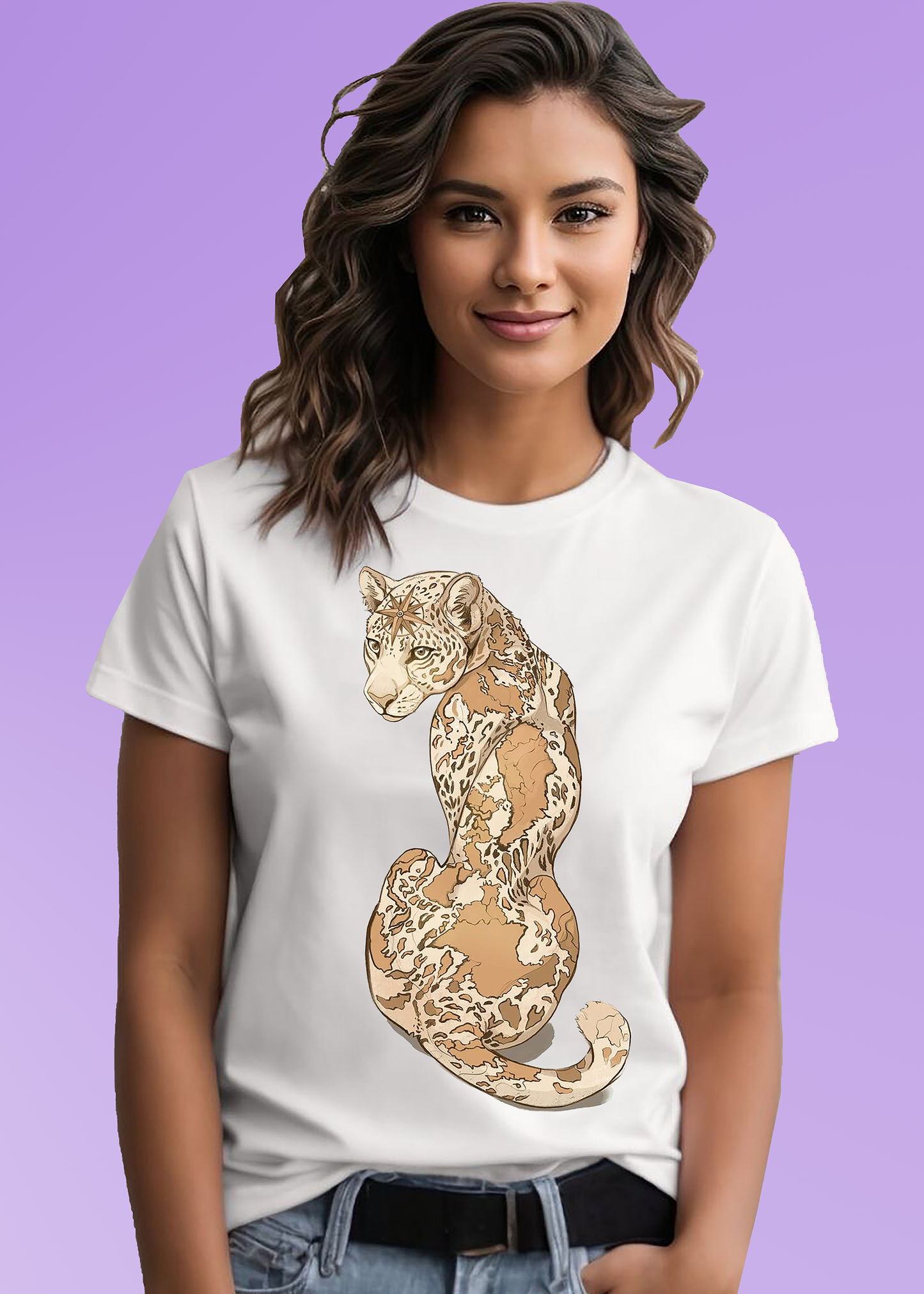 VLAM Womens Leopard Print Tshirt