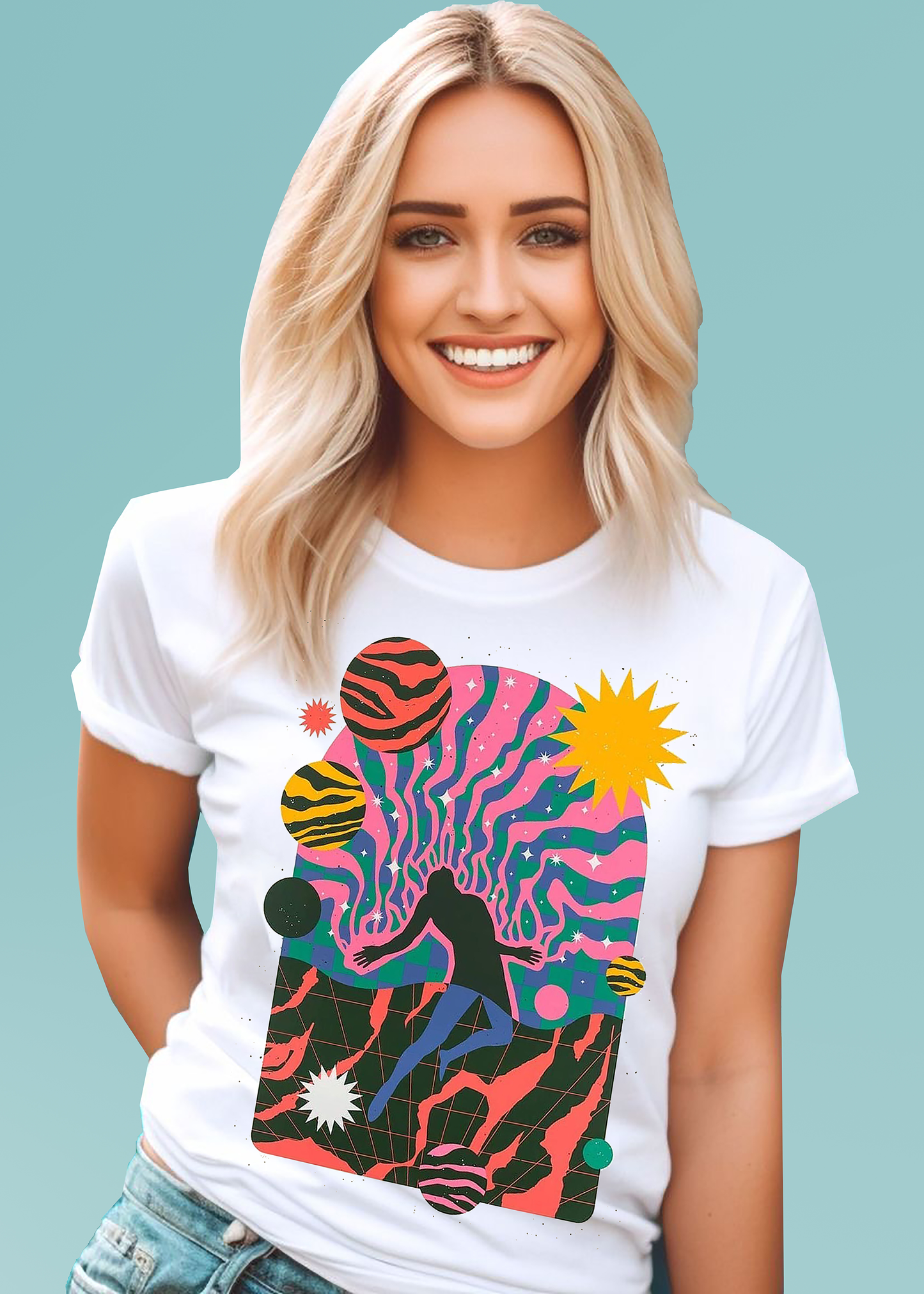 VLAM Trippy Graphic Tshirt For Women