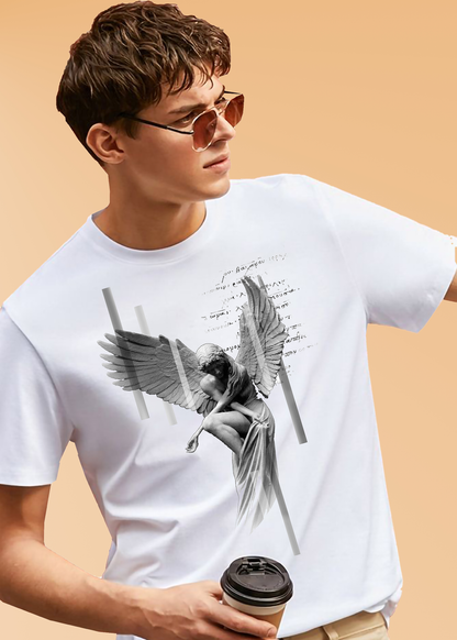 VLAM Angel Print Graphic T-shirt