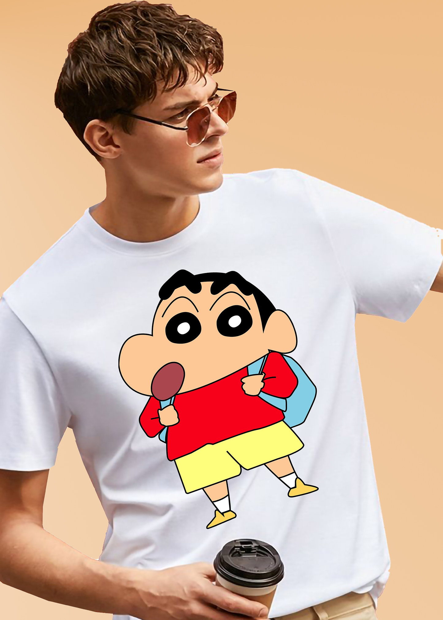 VLAM Shinchan Print Cartoon T-shirt