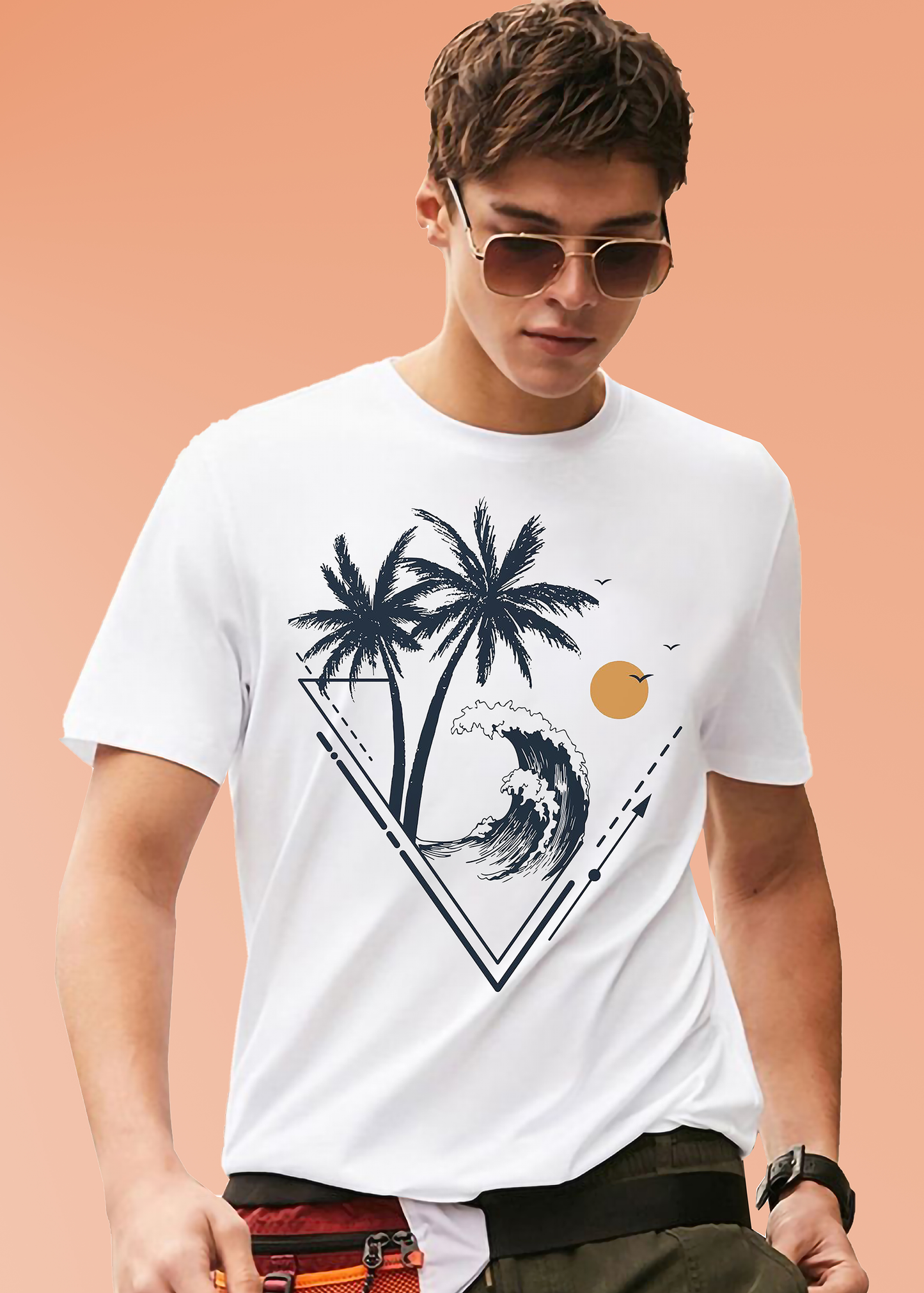 VLAM Surf Wave Beach Vibes T-shirt