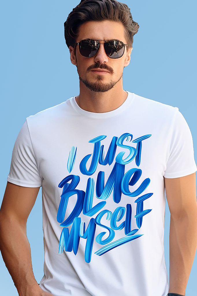 VLAM Just Blue Myself Graphic T-shirt