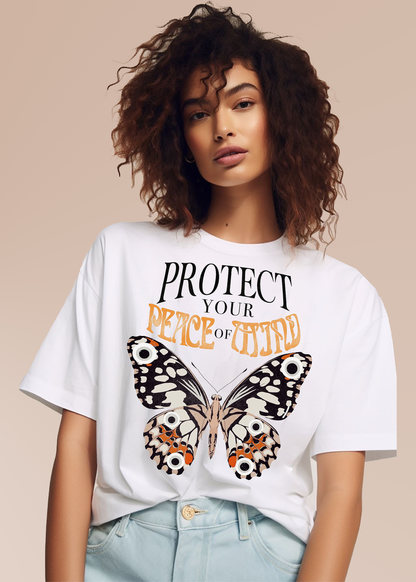 VLAM Peace Of Mind Womens Butterfly T-shirt