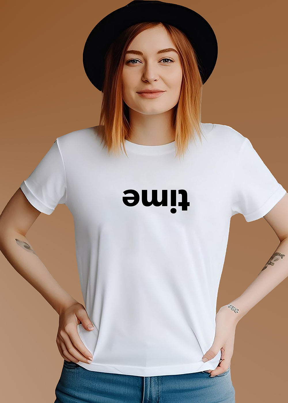 VLAM Minimal Time Print Women Tshirt
