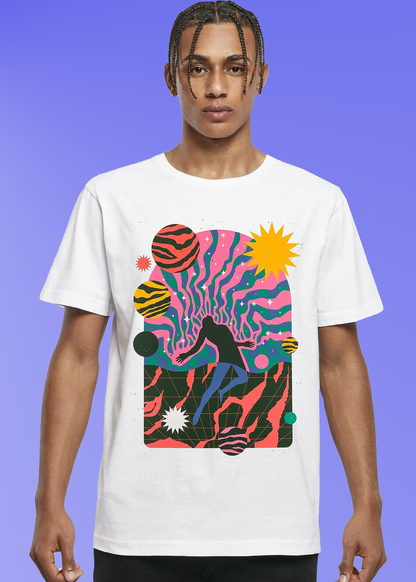 VLAM Mens Trippy Graphic T-shirt