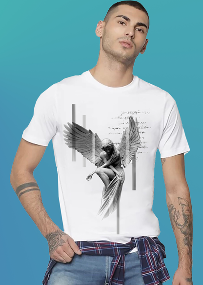 VLAM Angel Print Graphic T-shirt