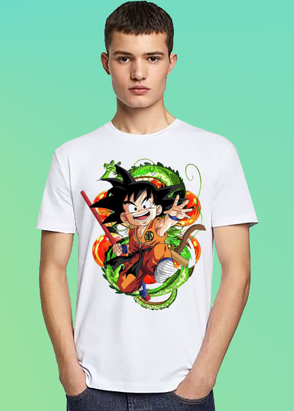 VLAM Cartoon Printed Goku T-shirt