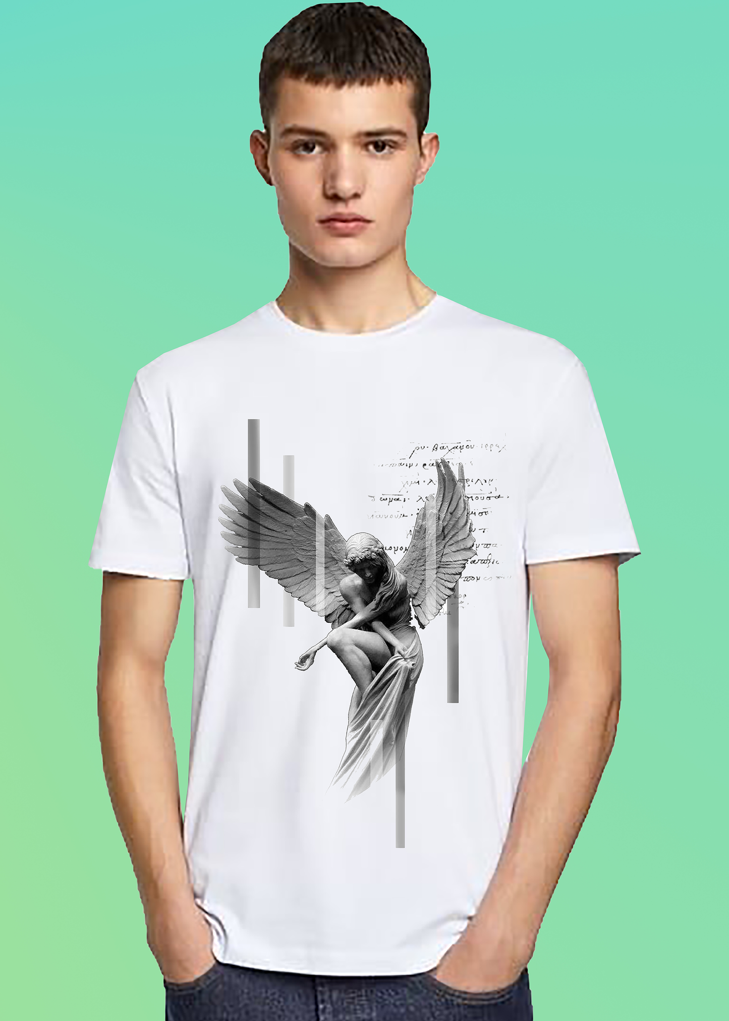 VLAM Angel Print Graphic T-shirt