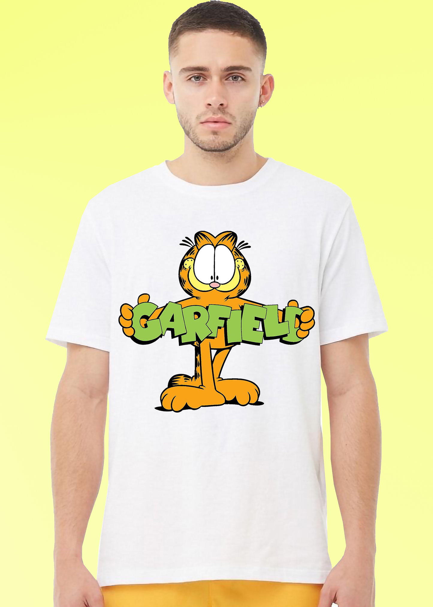 VLAM Garfield Cartoon Printed T-shirt