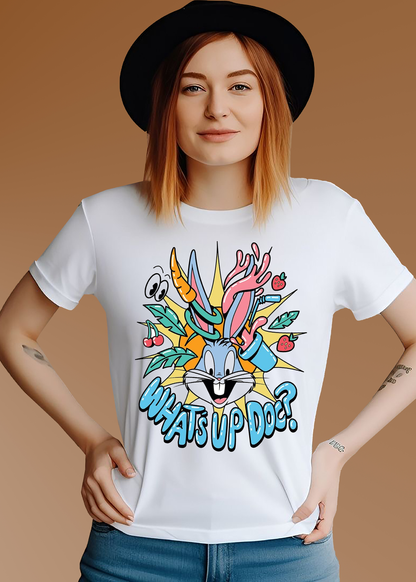 VLAM Womens Bunny Cartoon T-shirt