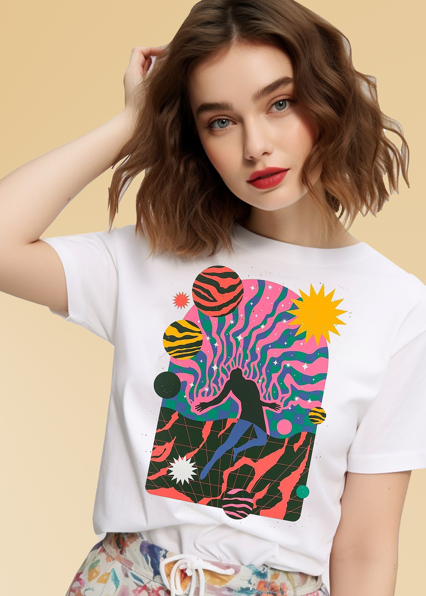 VLAM Trippy Graphic Tshirt For Women