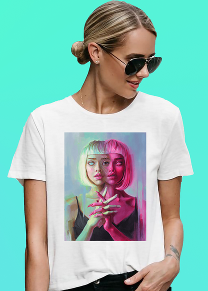 VLAM Trippy Girl Womens Trendy T-shirt