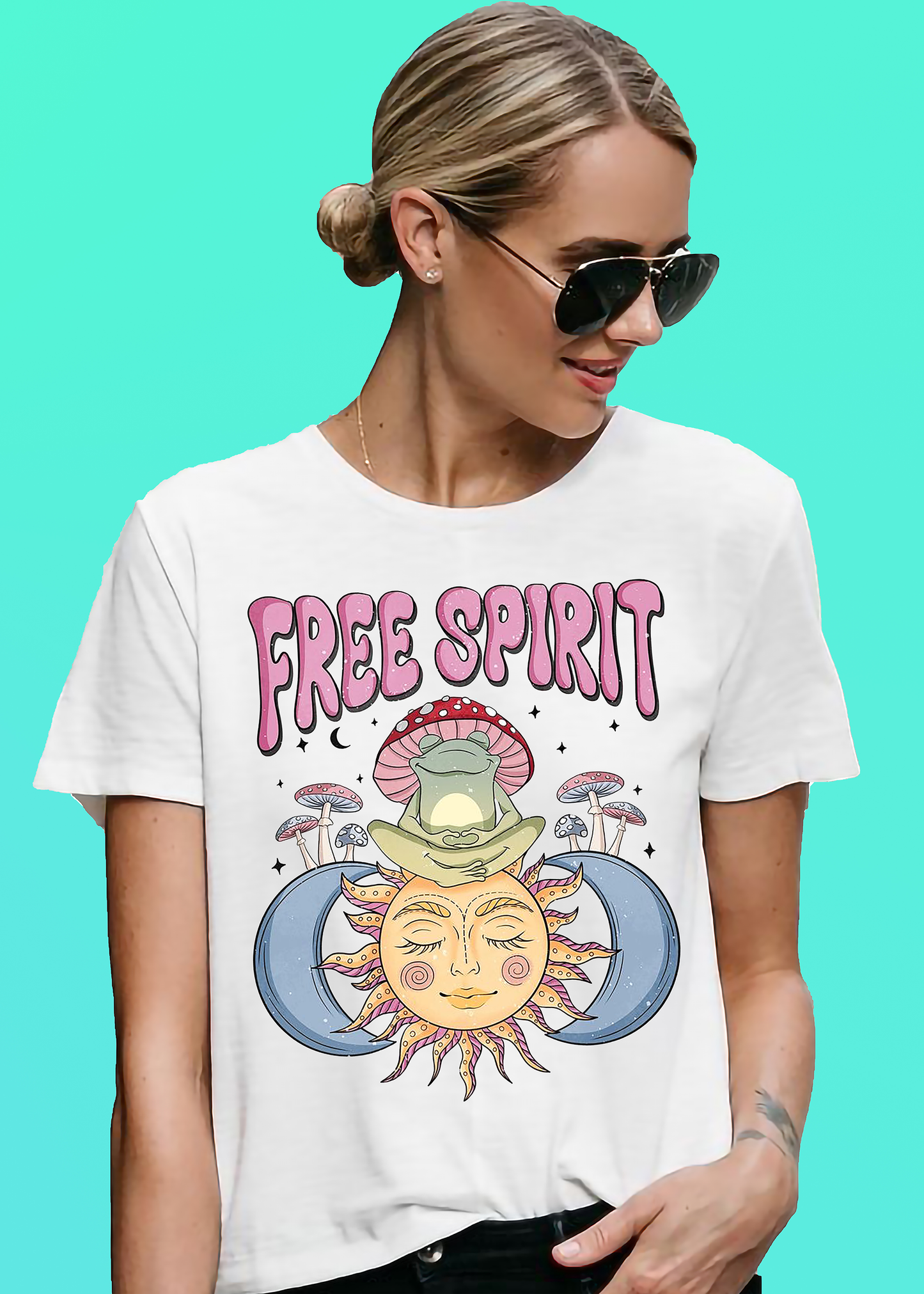 VLAM Trendy Free Spirit Graphic Women Tshirt