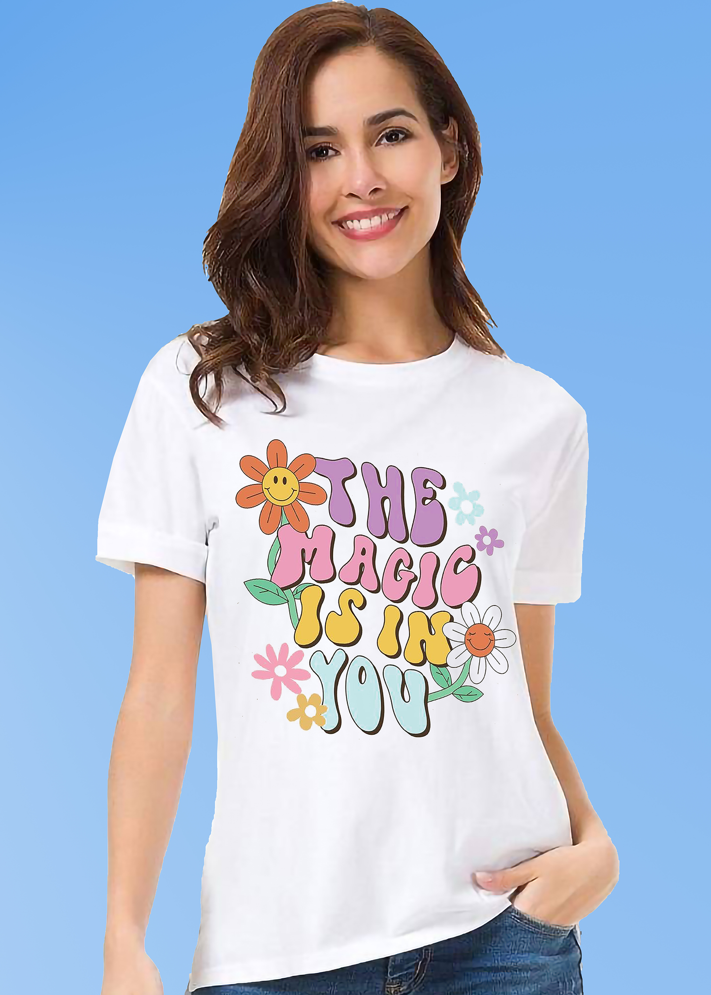 VLAM Magic Is In You Women Quote T-shirt