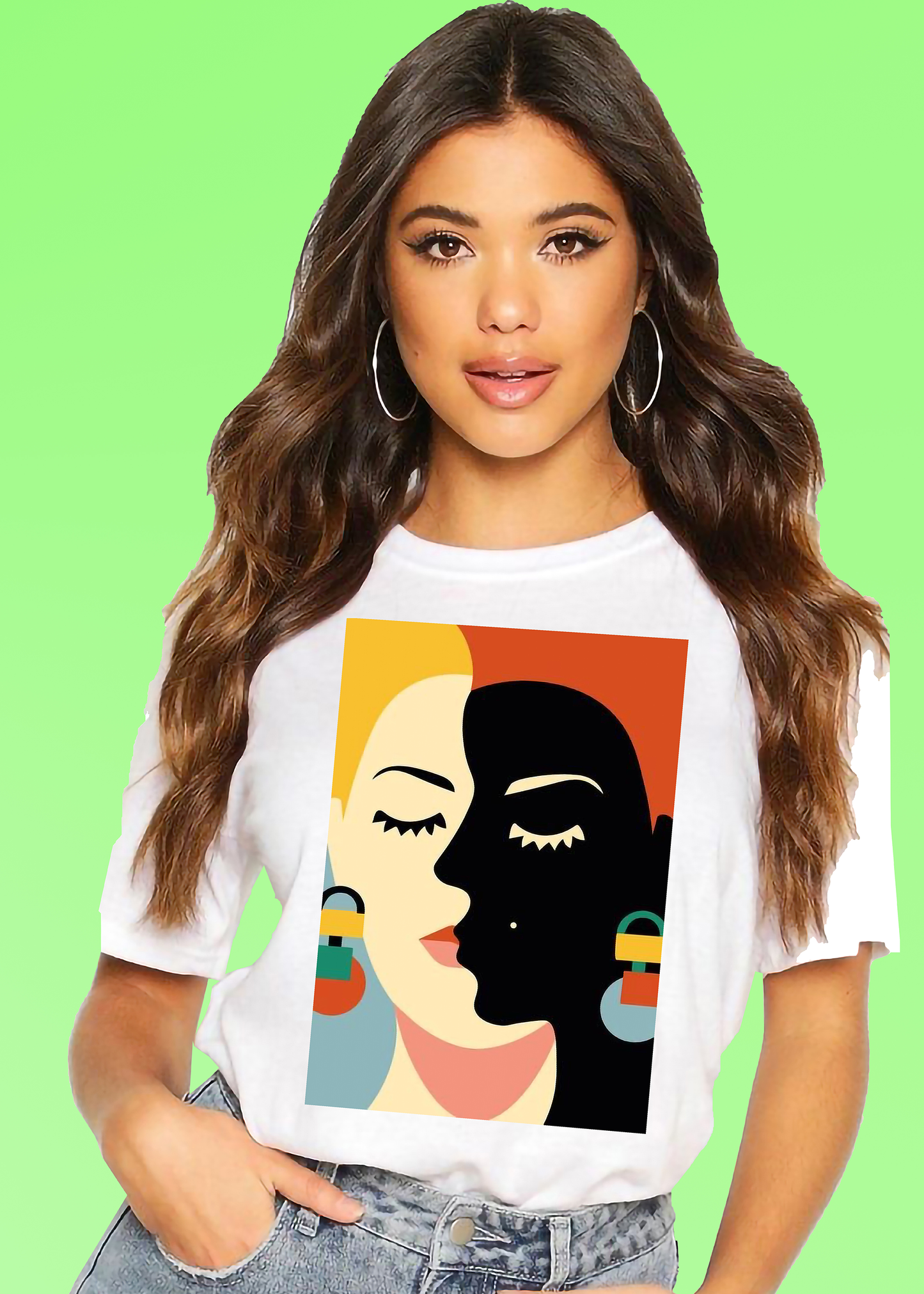 VLAM Trendy Women Art Graphic Tshirt