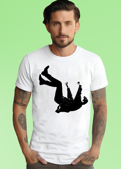 VLAM Falling Man GraphIc Printed Tshirt