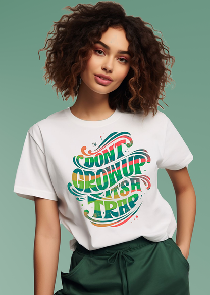 VLAM Funny Quote Print Womens Tshirt