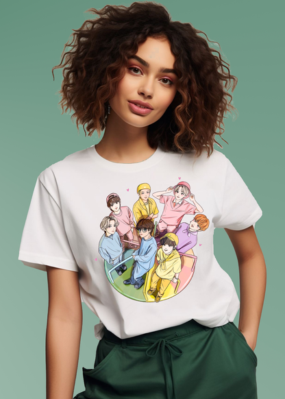 VLAM Trendy BTS Kpop Women Tshirt