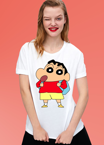 VLAM Shinchan Cartoon T-shirt For Women