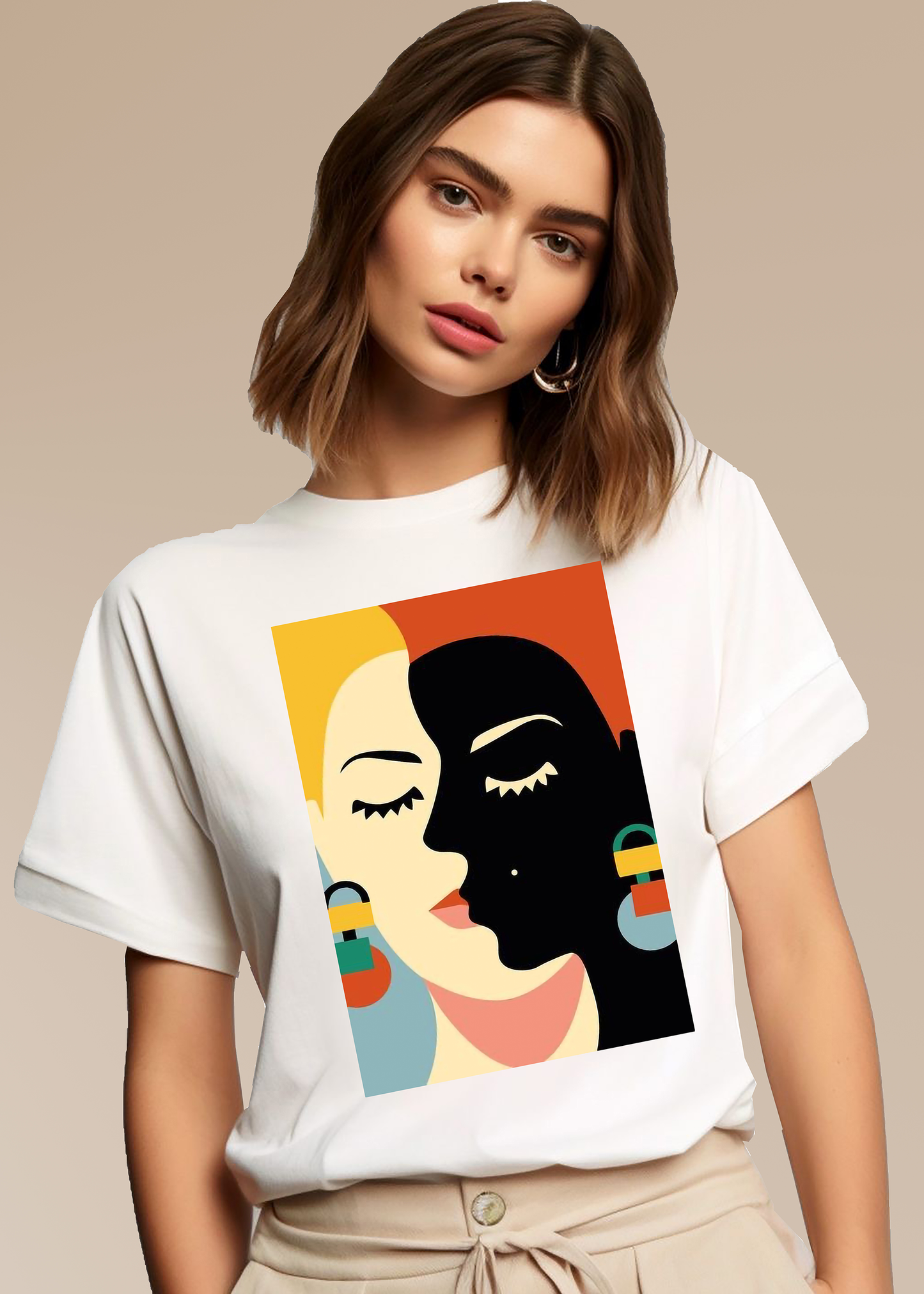 VLAM Trendy Women Art Graphic Tshirt