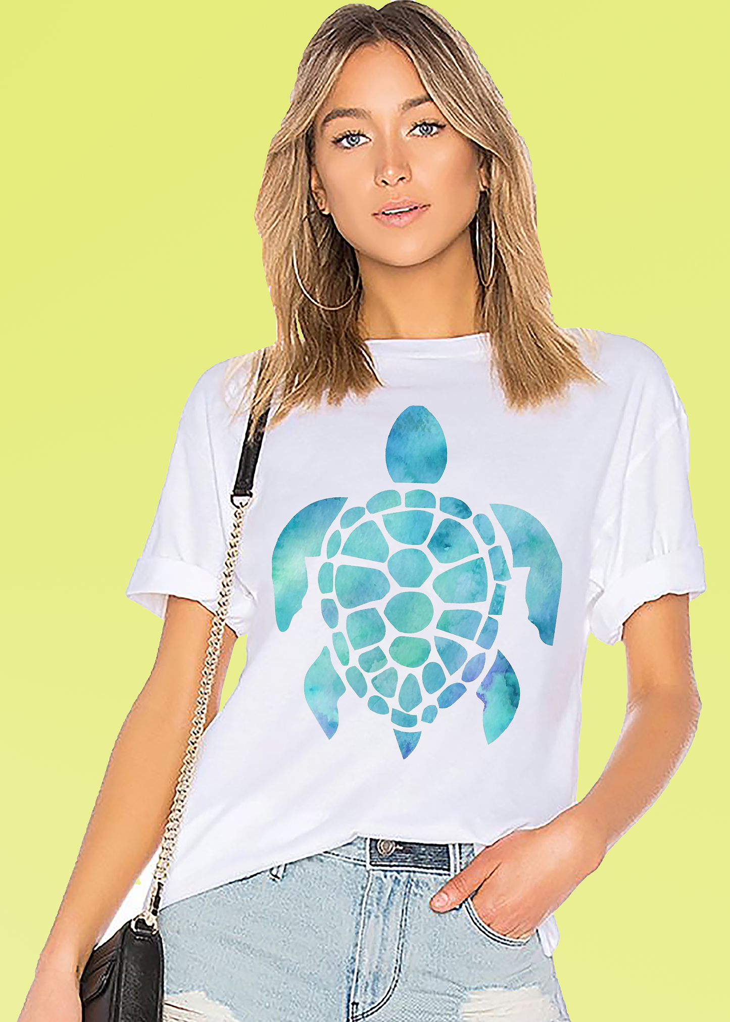 VLAM Blue Turtle Womens Tshirt