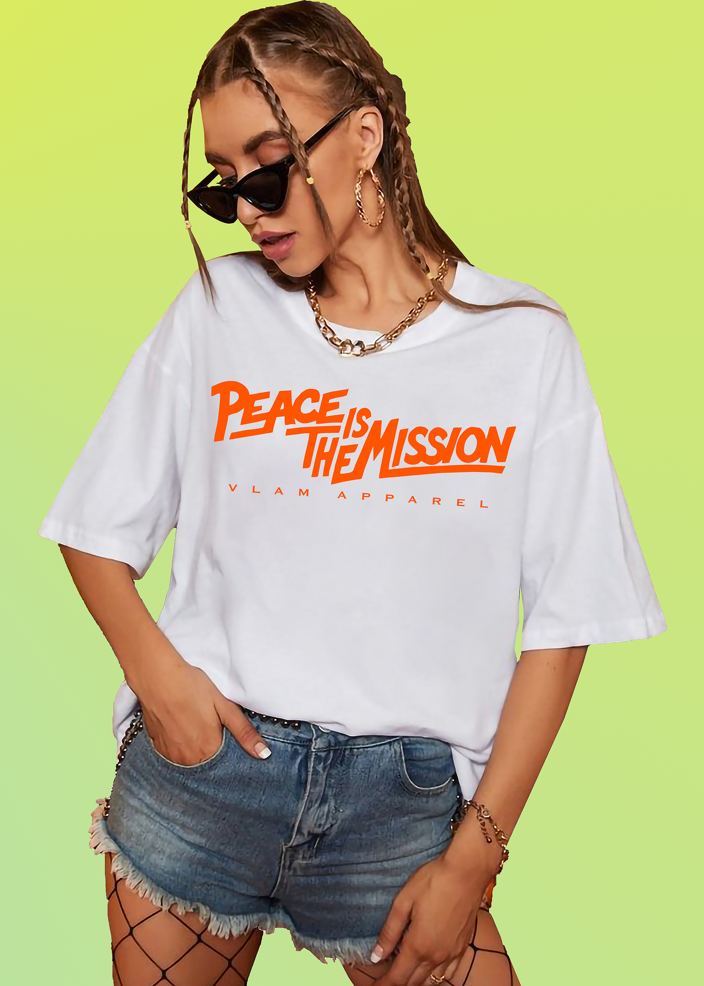 VLAM Peace Is The Mission Womens Tshirt