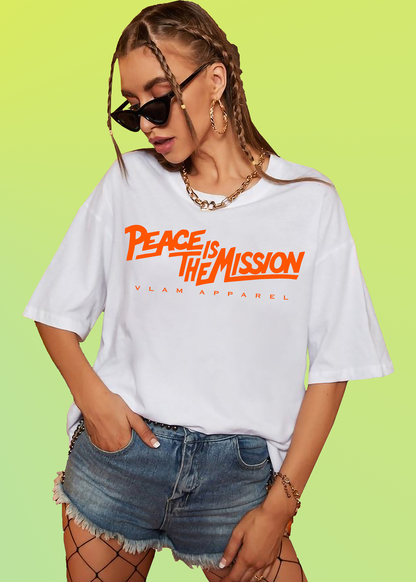 VLAM Peace Is The Mission Womens Tshirt