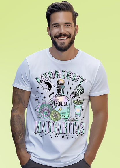 VLAM Mens Midnight Margaritas Graphic T-shirt