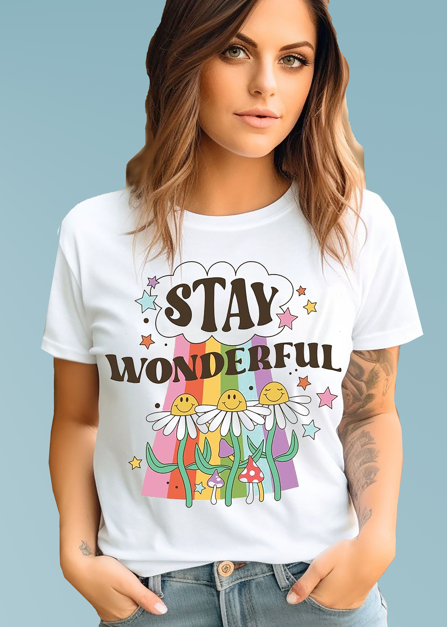 VLAM  Stay Wonderful Womens Graphic Tshirt