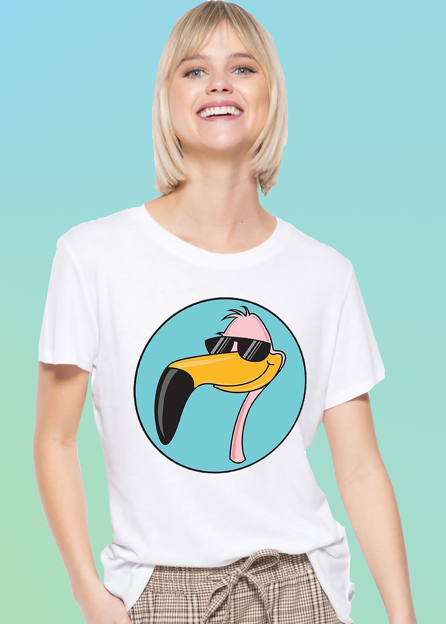 VLAM Funny Flamingo Womens Tshirt