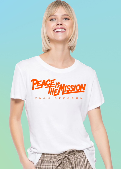 VLAM Peace Is The Mission Womens Tshirt