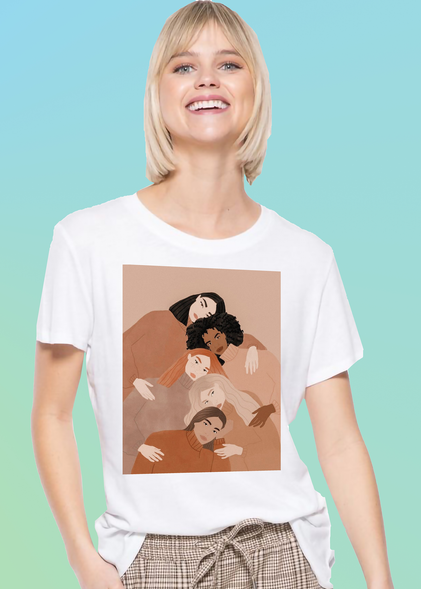 VLAM Brown Girl Womens Graphic T-shirt