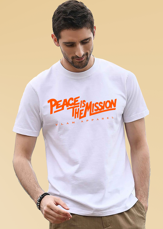 VLAM Peace is the Mission Slogan T-shirt