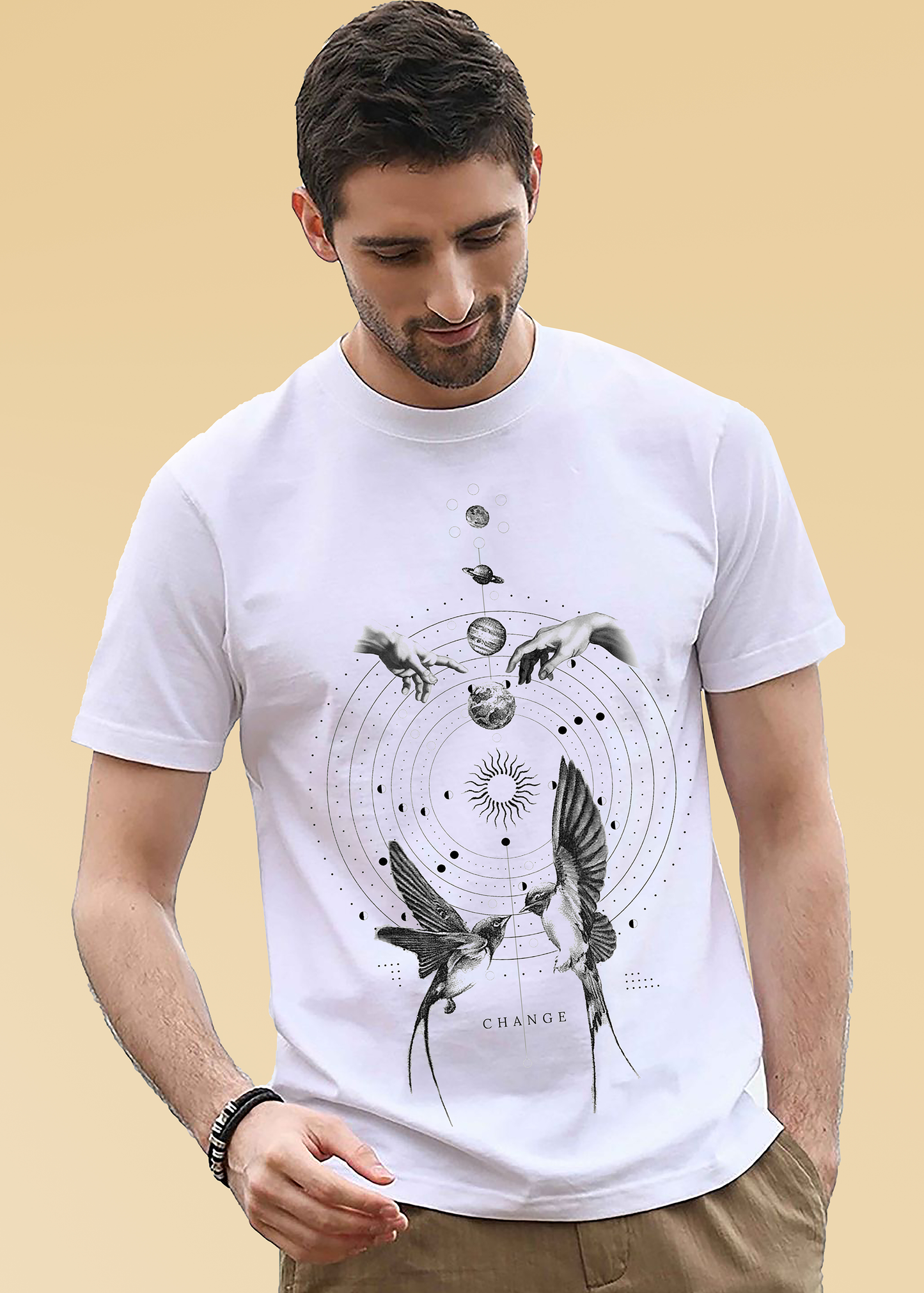 VLAM Bird Art Graphic T-shirt