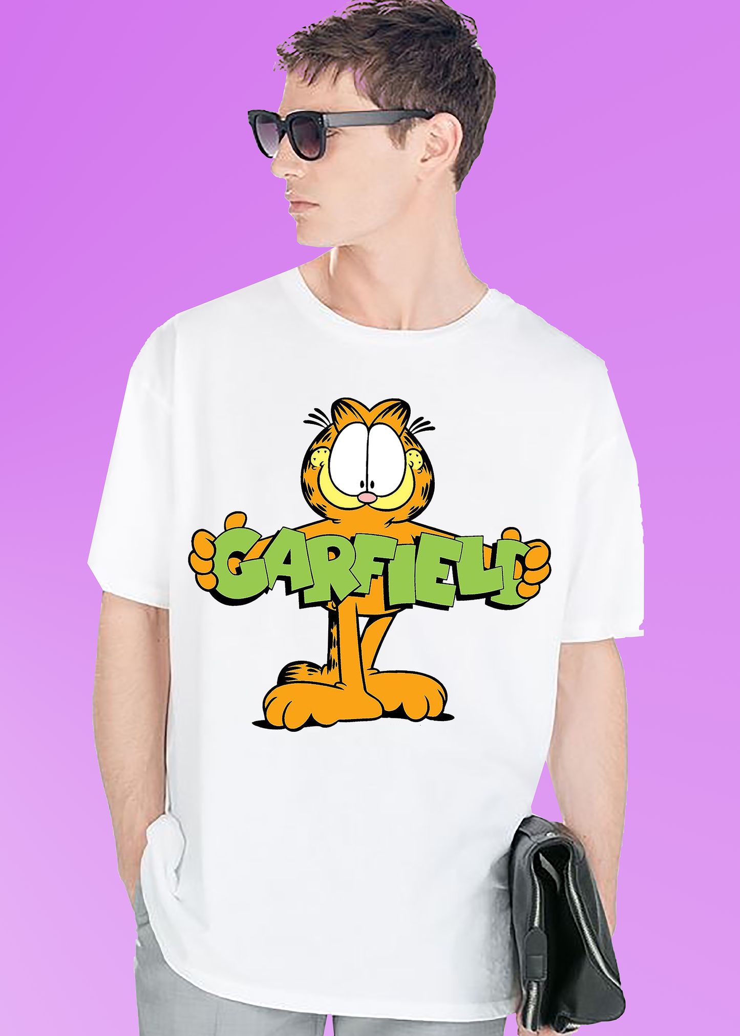 VLAM Garfield Cartoon Printed T-shirt