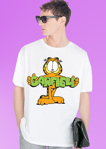 VLAM Garfield Cartoon Printed T-shirt