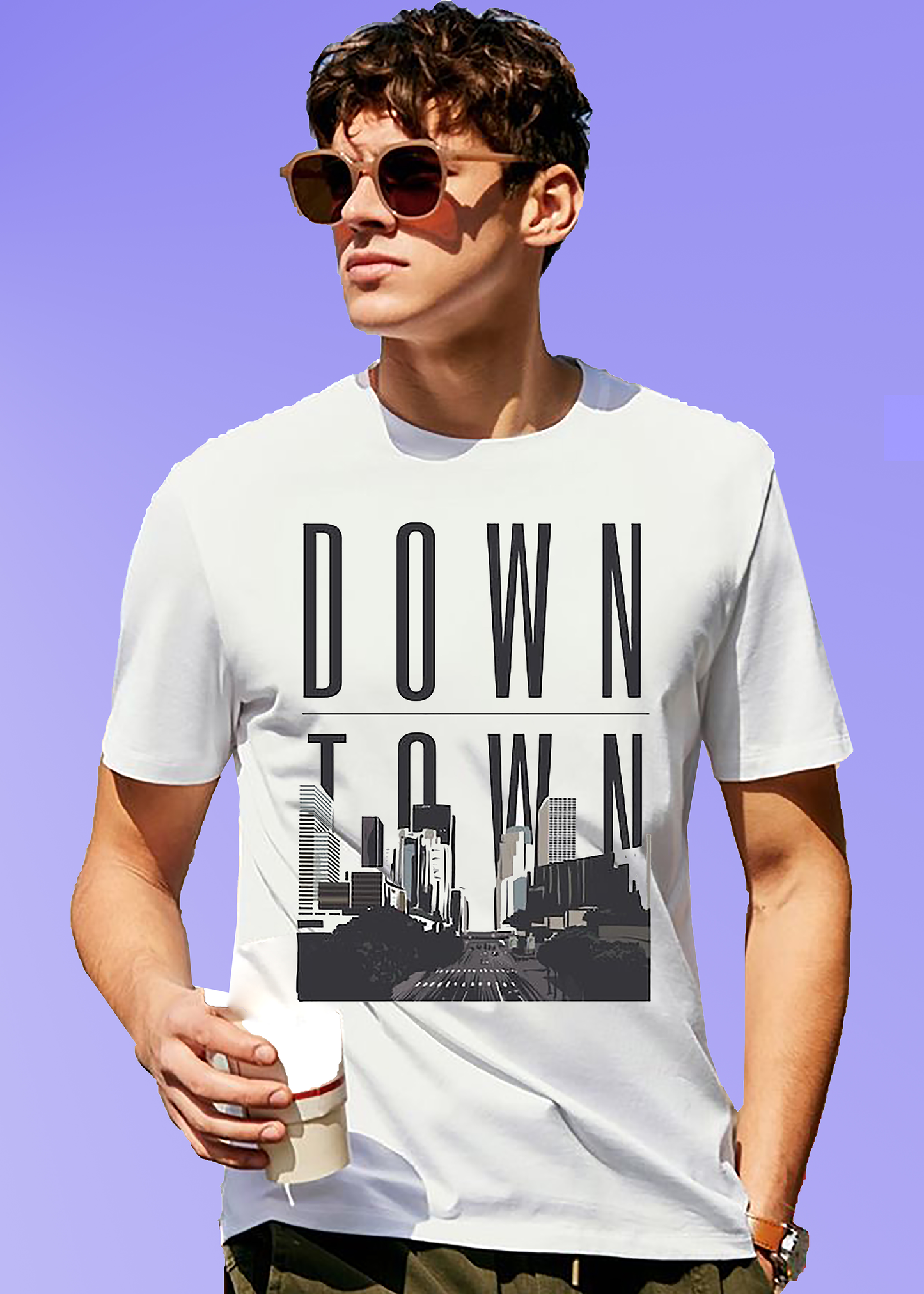 VLAM Down Town Mens Graphic T-shirt