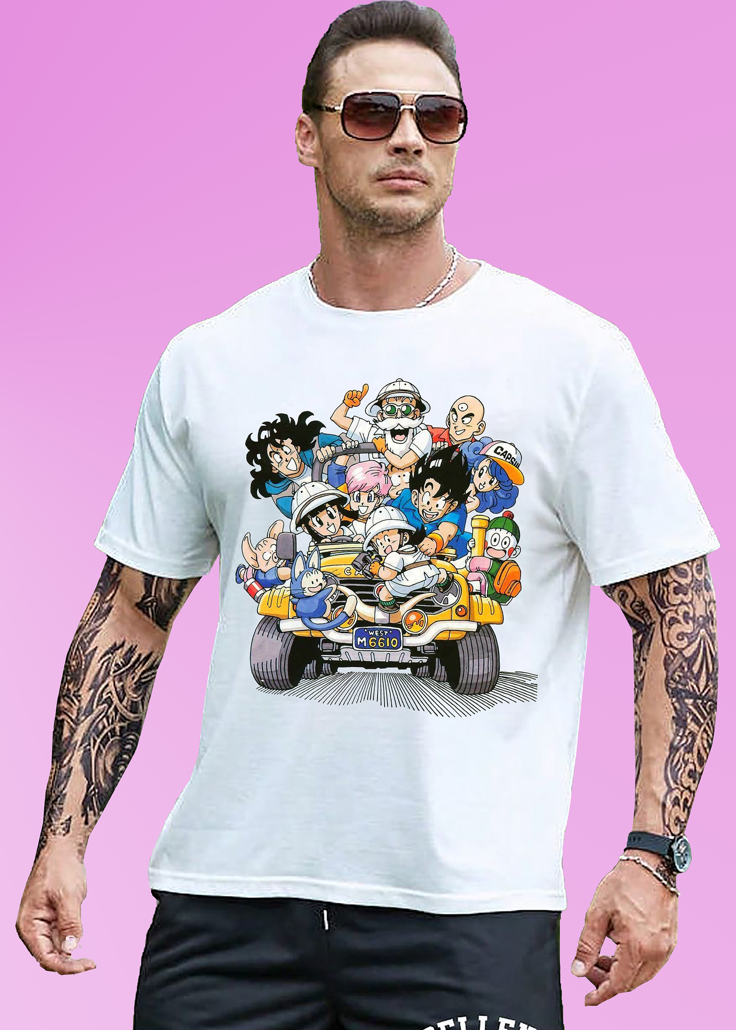 VLAM Cartoon Characters Print Anime T-shirt