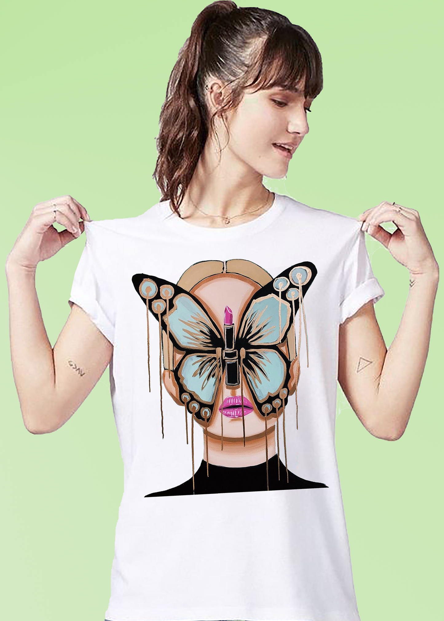 VLAM Butterfly Women Art T-shirt