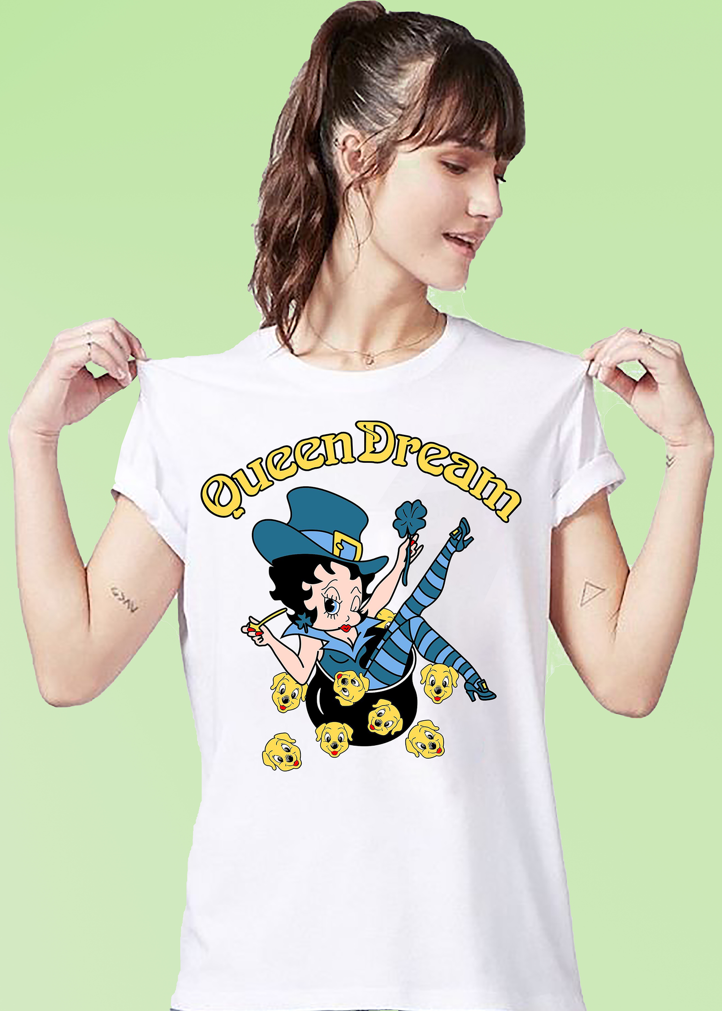 VLAM Queen Dream Womens Cartoon T-shirt
