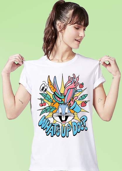 VLAM Womens Bunny Cartoon T-shirt
