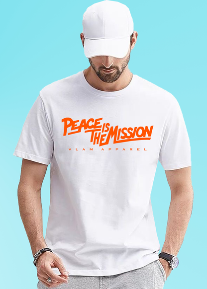 VLAM Peace is the Mission Slogan T-shirt