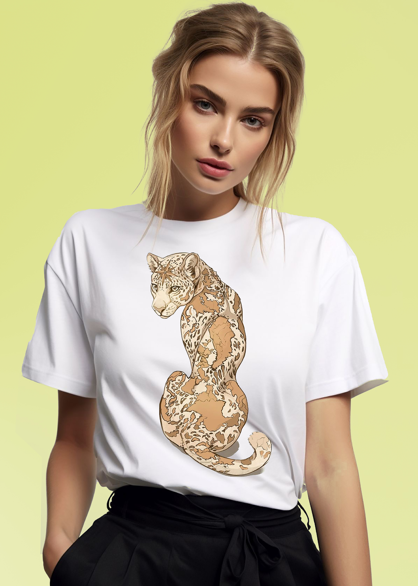 VLAM Womens Leopard Print Tshirt