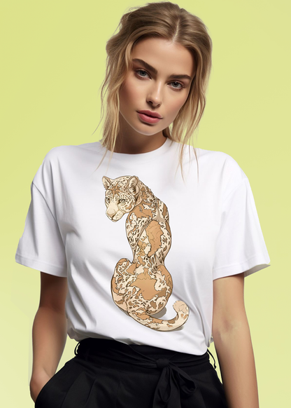 VLAM Womens Leopard Print Tshirt